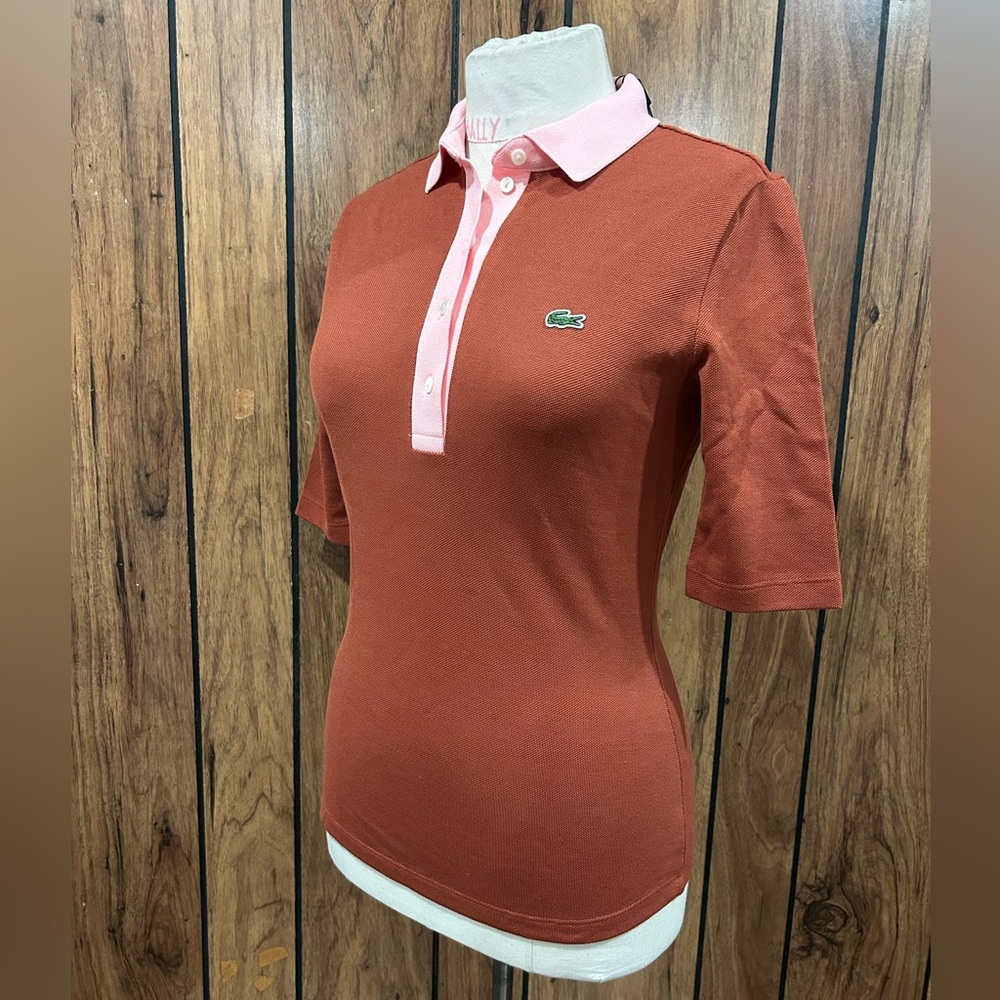 🔥 Lacoste Polo shirt Women 32 Slim Fit